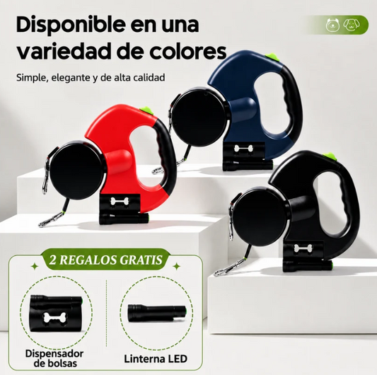 GiroPaw™ — Correa retráctil doble para 2 perros